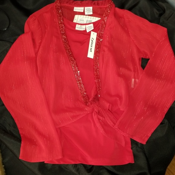 NWT White Stag shrug set with embellishments - Picture 4 of 5